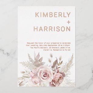 Our Wonderful Wedding: Rose Gold & Blush Floral