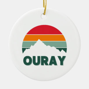OURAY CERAMIC ORNAMENT