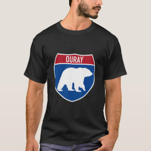 Ouray Colorado Bear Co Highway Interstate Sign Sou T-Shirt
