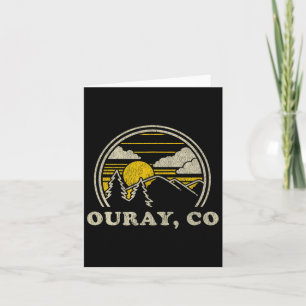 Ouray Colorado Co T Shirt Vintage Hiking Mountains Card