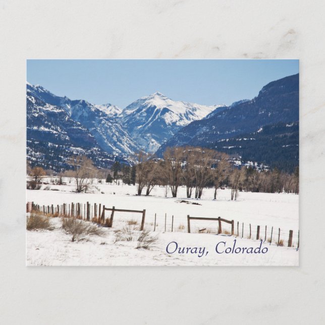 Ouray, Colorado in Winter Postcard (Front)