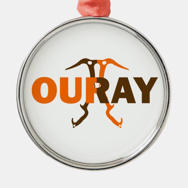 Ouray Colorado Metal Ornament (Front)