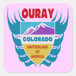Ouray, Colorado Square Sticker