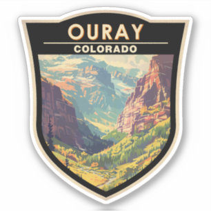 Ouray Colorado Travel Art Vintage