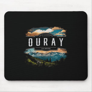 Ouray Mountains Colorado Hiking Outdoors Vintage  Mouse Pad