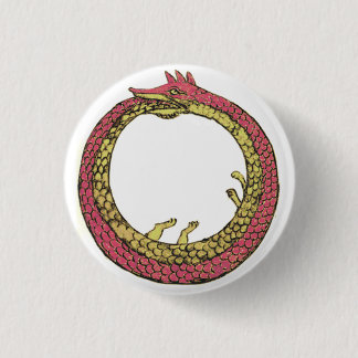 ouroboros 3 cm round badge