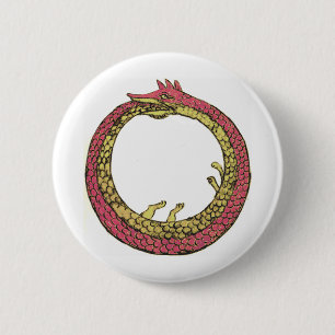 Ouroboros 6 Cm Round Badge