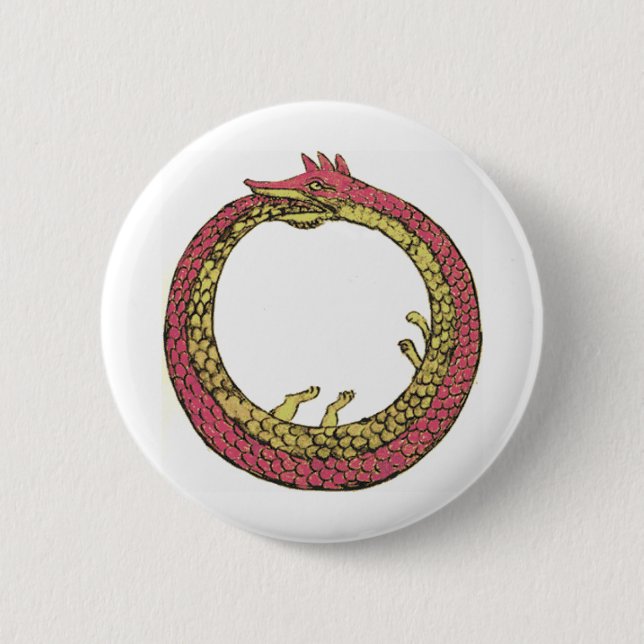 Ouroboros 6 Cm Round Badge (Front)