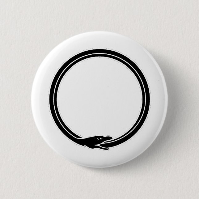 Ouroboros 6 Cm Round Badge (Front)
