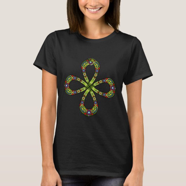 Ouroboros Celtic Knot Snake Infinity T-Shirt (Front)