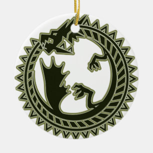 Ouroboros Ceramic Ornament