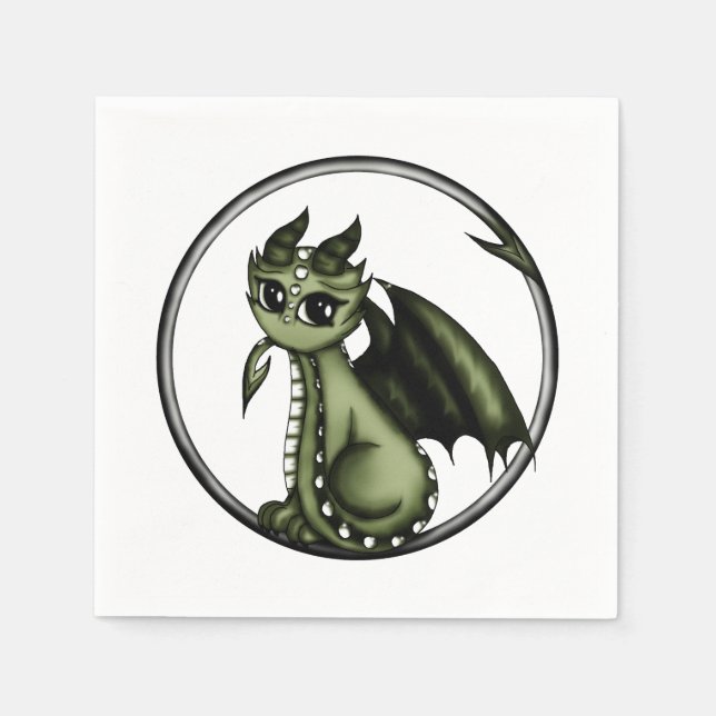 Ouroboros Dragon Napkin (Front)