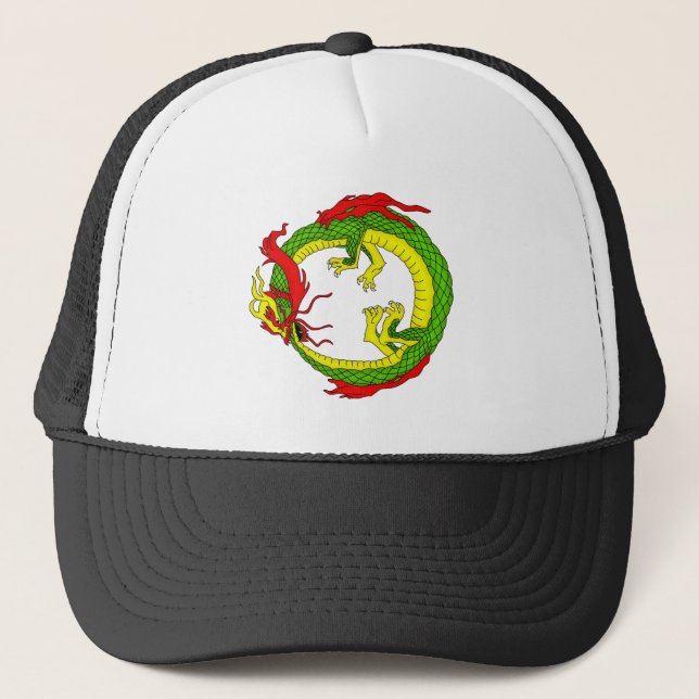 Ouroboros Dragon Trucker Hat (Front)