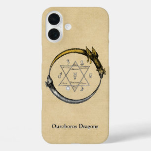 Ouroboros Dragons with Name iPhone 16 Plus Case