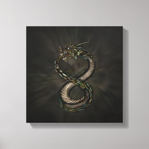 Ouroboros - Infinity Dragon Canvas Print