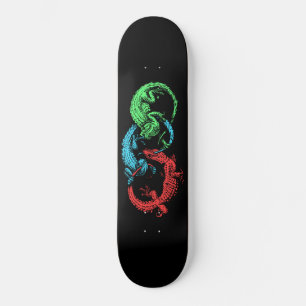 Ouroboros Lizards Black Skateboard