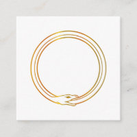 Ouroboros snake golden self ingesting snake symbol