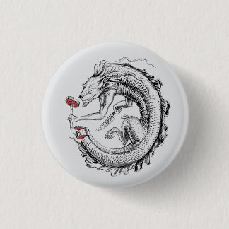 ouroboros sushi 3 cm round badge