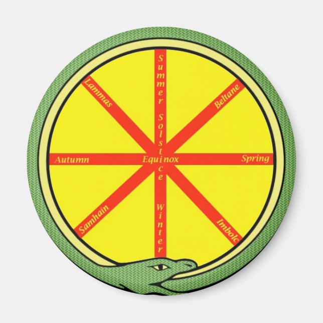 Ouroboros wheel magnet (Front)