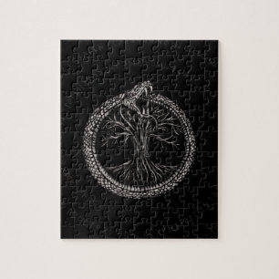 Ouroboros with Tree of Life Jigsaw Puzzle