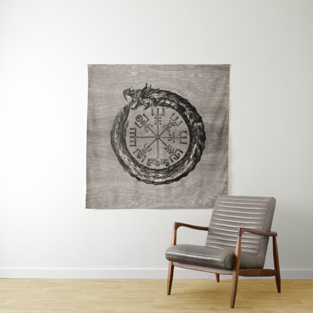 Ouroboros with Vegvisir Tapestry (In Situ)