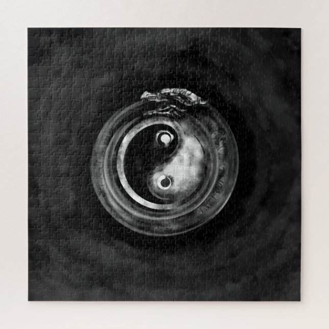 Ouroboros Yin - Yang Jigsaw Puzzle (Vertical)