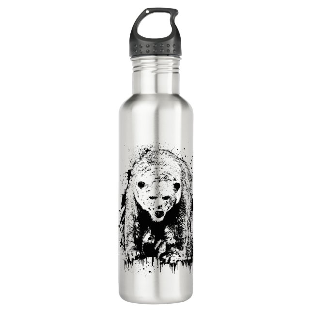 Ours Polaire Animal Vie Sauvage Nature Aventure 710 Ml Water Bottle (Front)