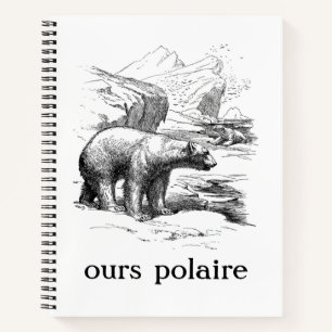 Ours Polaire Polar Bear Notebook