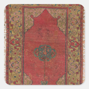 Oushak Rug Square Sticker