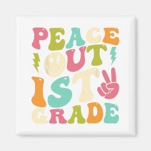 Out 1st Grade Groovy Graduation Last Day Of School Magnet