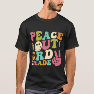 Out 3rd Grade Groovy Graduation Last Day Of School T-Shirt