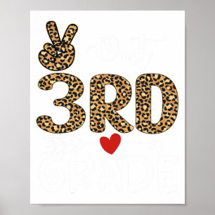 Out 3rd Grade Teacher Graduation Last Day Of Schoo Poster