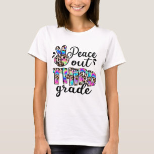 Out 3rd Grade Tie Dye Happy Last Day Of School T-Shirt