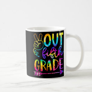 Out 5th Grade 2023 Tie Dye Last Day Of School  Coffee Mug
