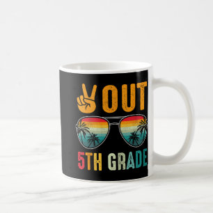 Out 5th Grade Retro Graduation Last Day Of School Coffee Mug