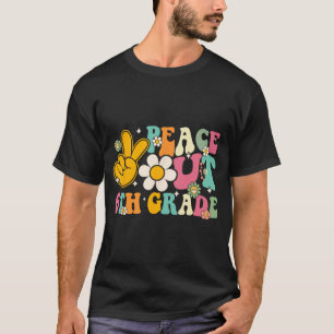 Out 6th Grade Graduation Last Day Of School Groovy T-Shirt