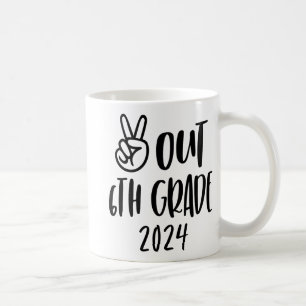 Out 6th Grade Tie Dye Graduation Last Day Of Schoo Coffee Mug