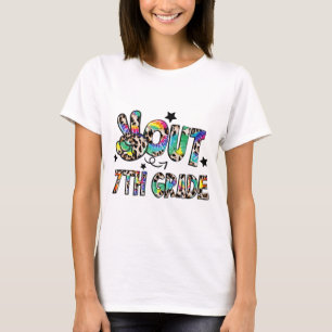 Out 7th Grade Tie Dye Happy Last Day Of School T-Shirt