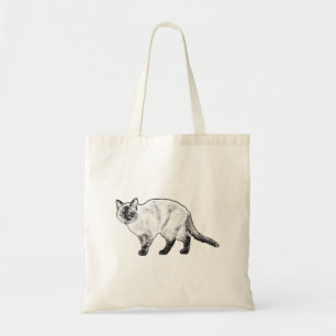 Out and About, Dot Cat Tote Bag