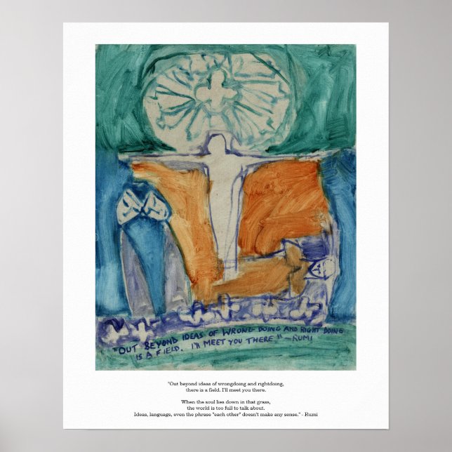 Out Beyond wrong doing and right doing. Poster (Front)