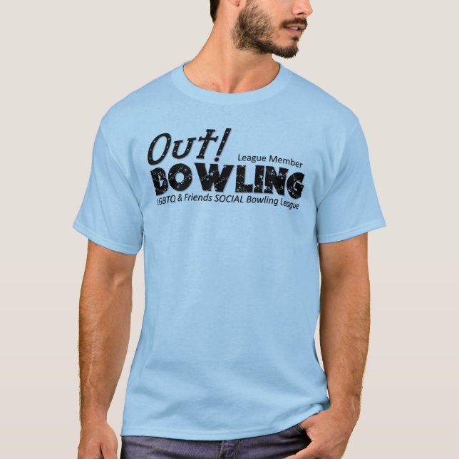 Out Bowling League 10 Year Original Logo Tee (Front)