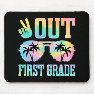 Out First Grade Last Day Of School Graduation Gift Mouse Pad