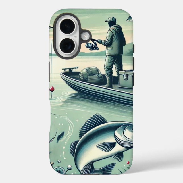Out Fishing iPhone Case (Back)