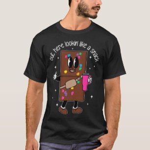 Out Here Lookin Like A Snack Boujee Chocolate Vale T-Shirt