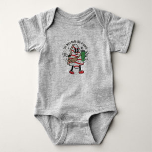 Out Here Lookin Like A Snack Christmas Tree Cake  Baby Bodysuit
