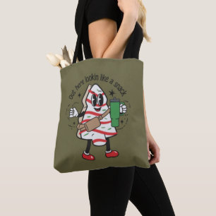 Out Here Lookin Like A Snack Christmas Tree Cake  Tote Bag