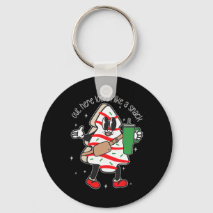 Out Here Looking Like A Snack Cute Boo Jee Christm Key Ring