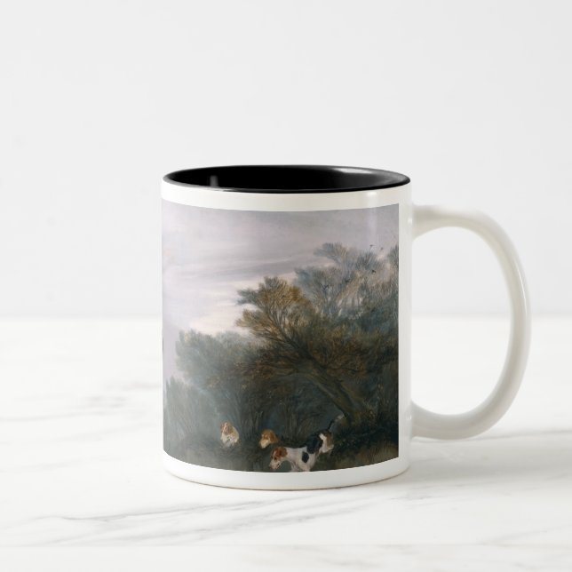 Out Hunting, 1841 Two-Tone Coffee Mug (Right)