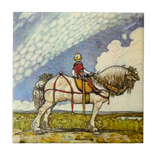 “Out Into the Wide World” by John Bauer Ceramic Tile