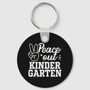 Out Kindergarten Grad Last Day Of School Teacher K Key Ring